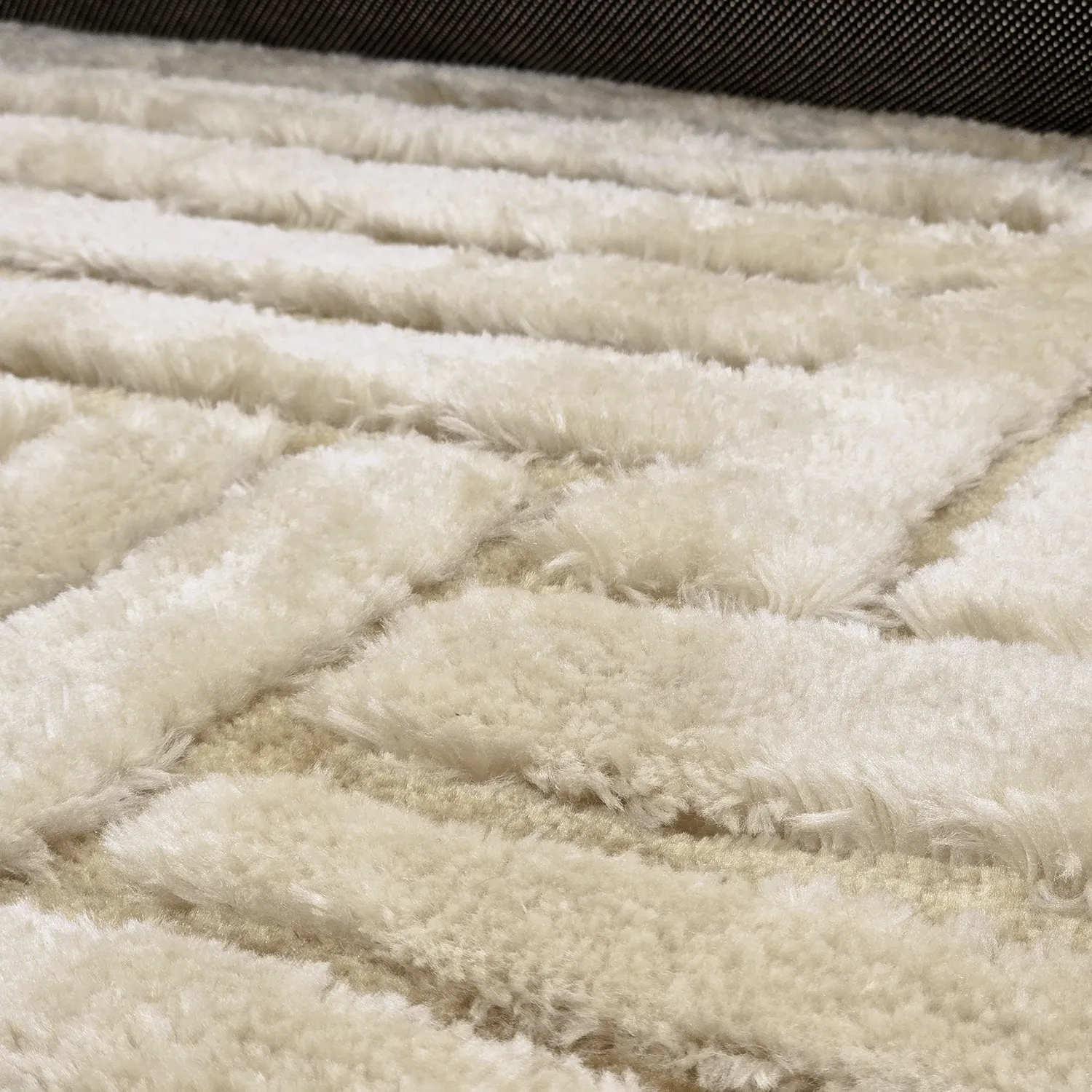 Tapis shaggy - Tyros (beige/crème)