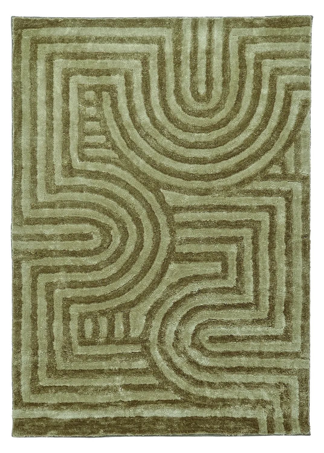 Tapis shaggy - Volos (vert)