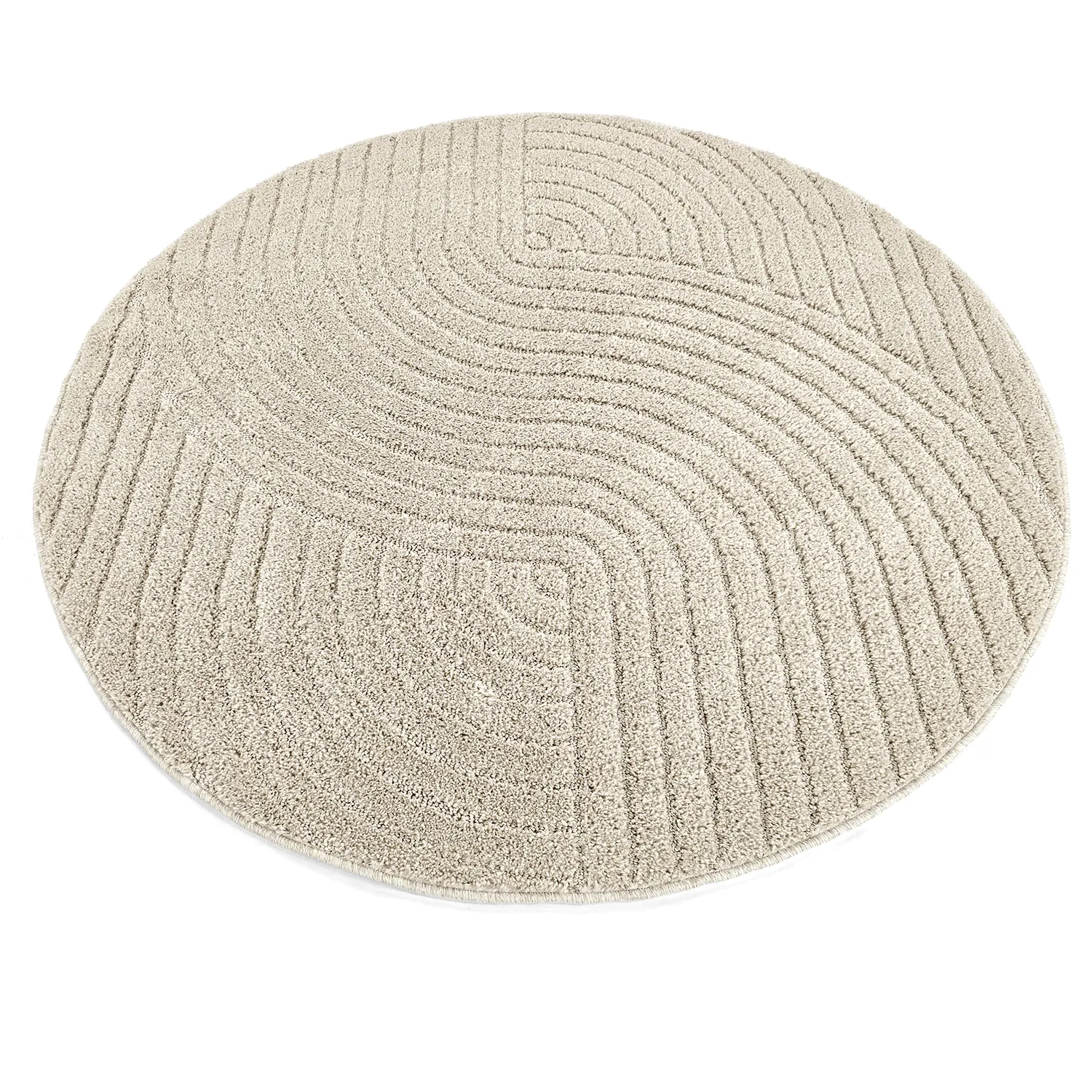 Tapis ronds - Wendy (beige)