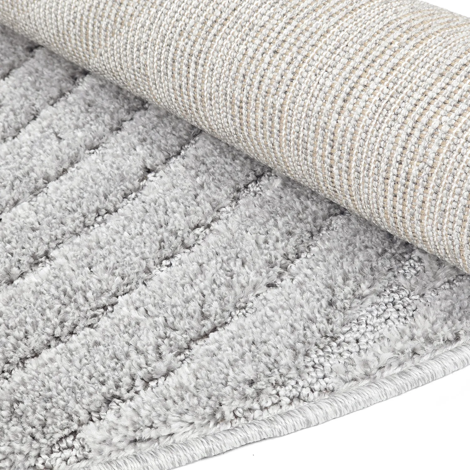 Tapis ronds - Wendy (gris clair)