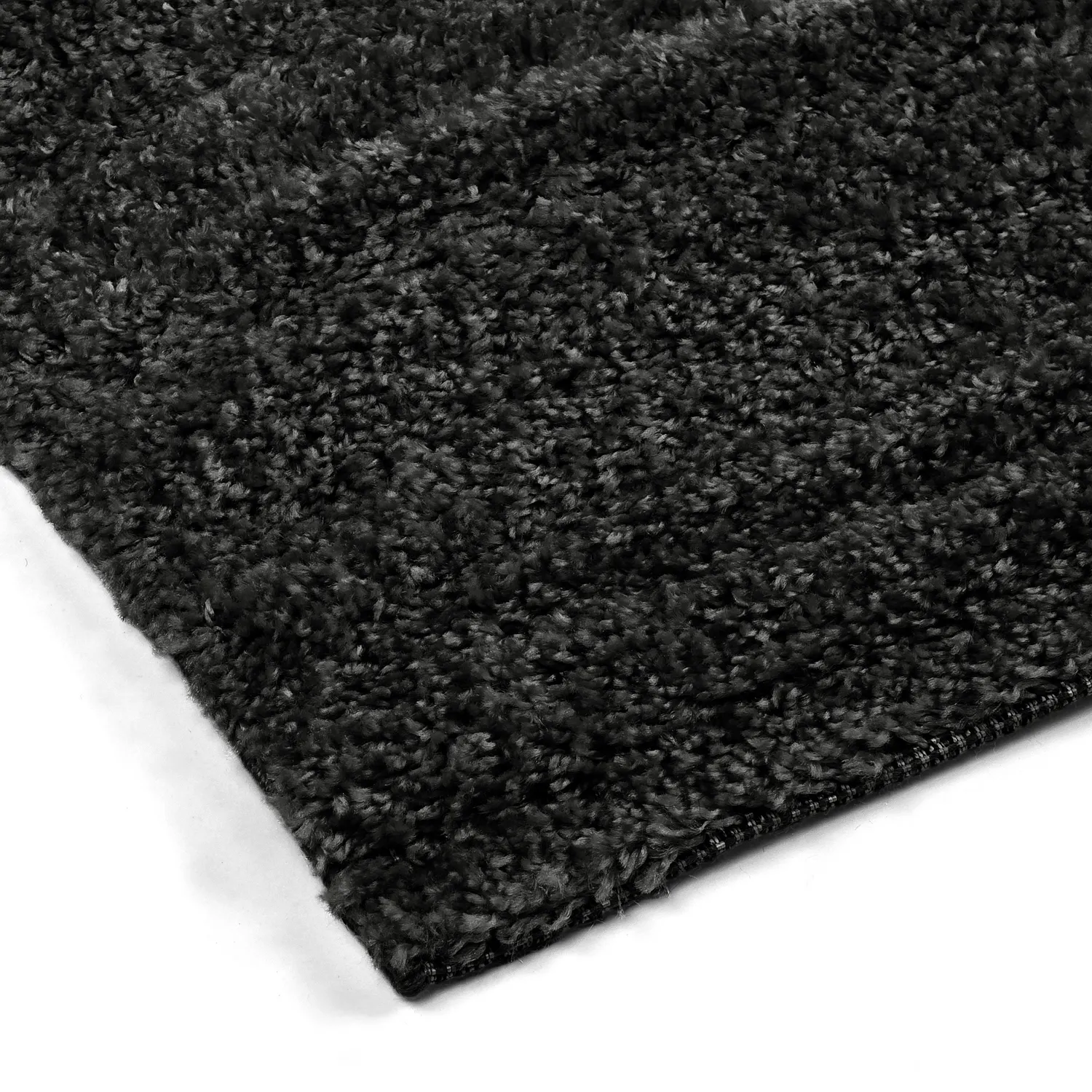 Tapis à poils longs - Zoe (noir)