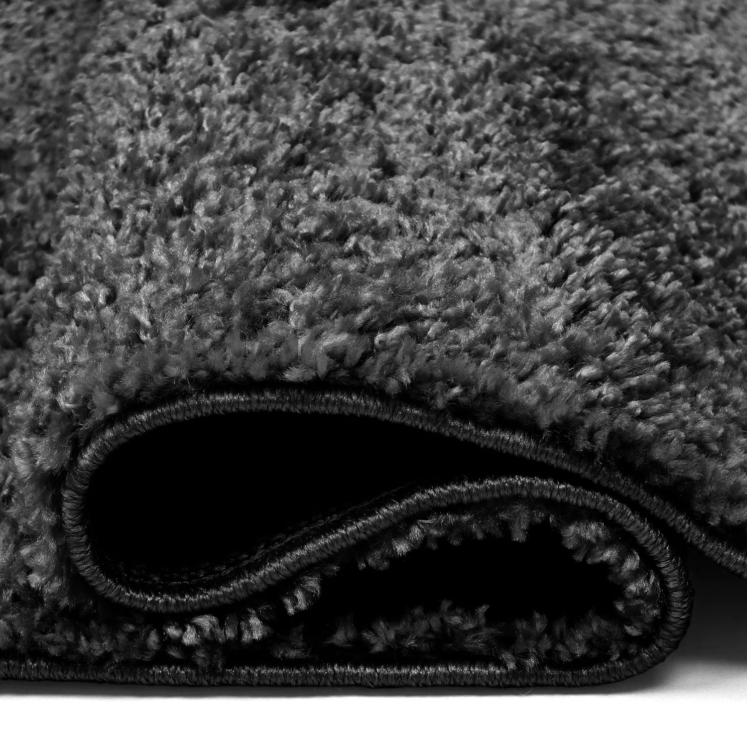 Tapis à poils longs - Zoe (noir)