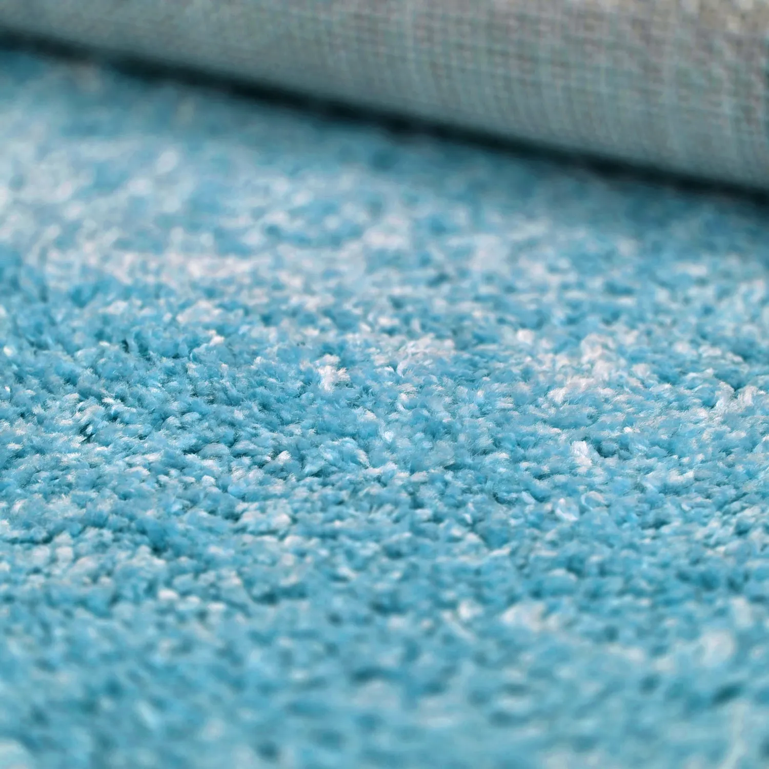 Tapis à poils longs - Zoe (turquoise)