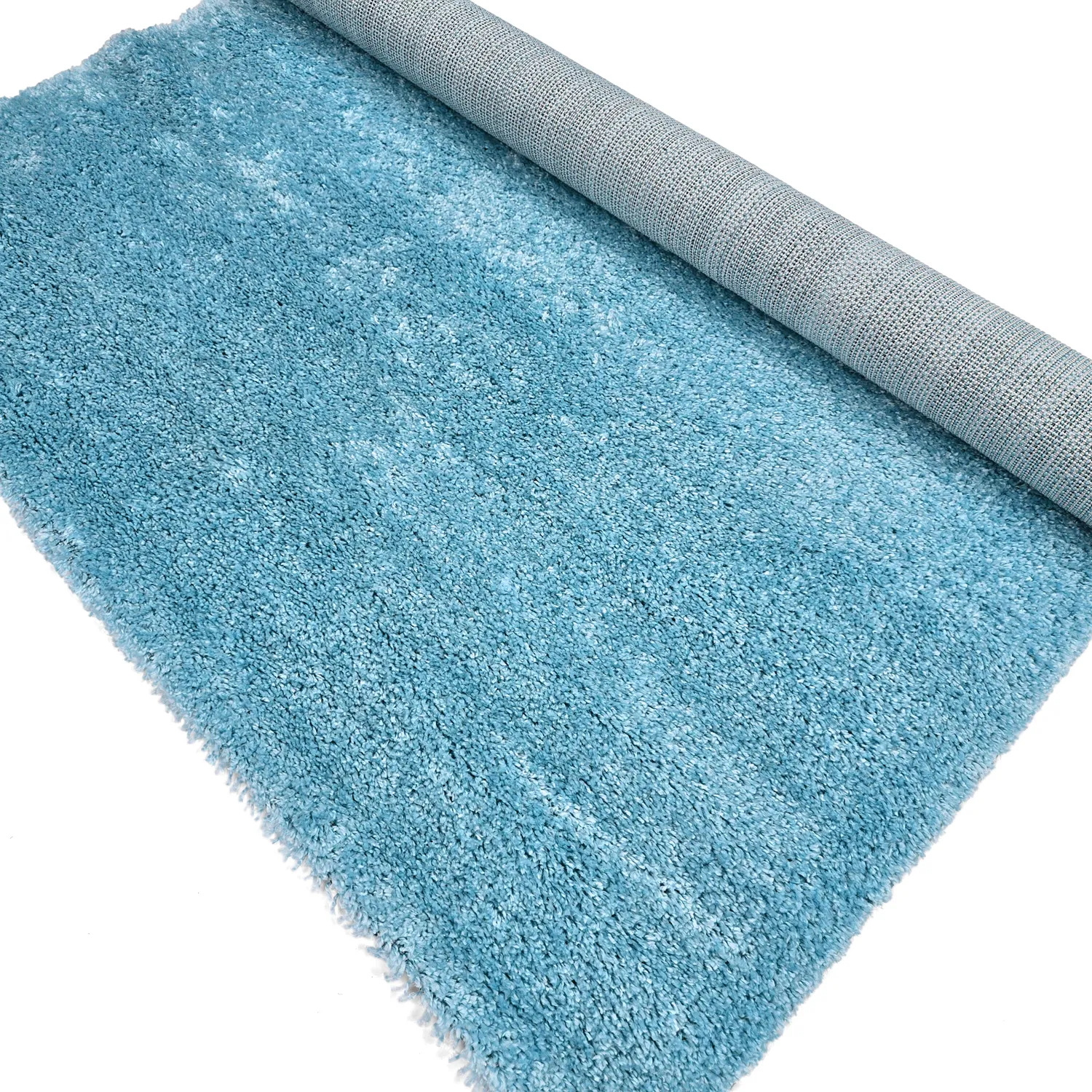 Tapis à poils longs - Zoe (turquoise)