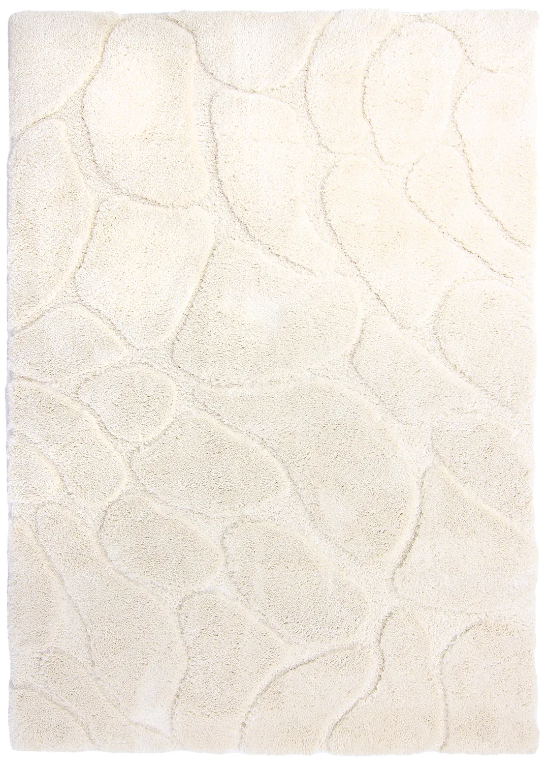 Tapis à poils longs - Ada (blanc cassé)