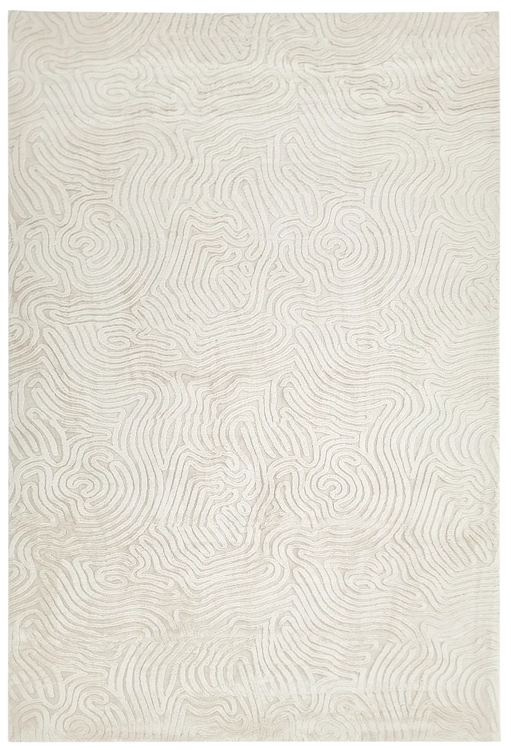 Tapis à poils longs - Amora (blanc cassé)