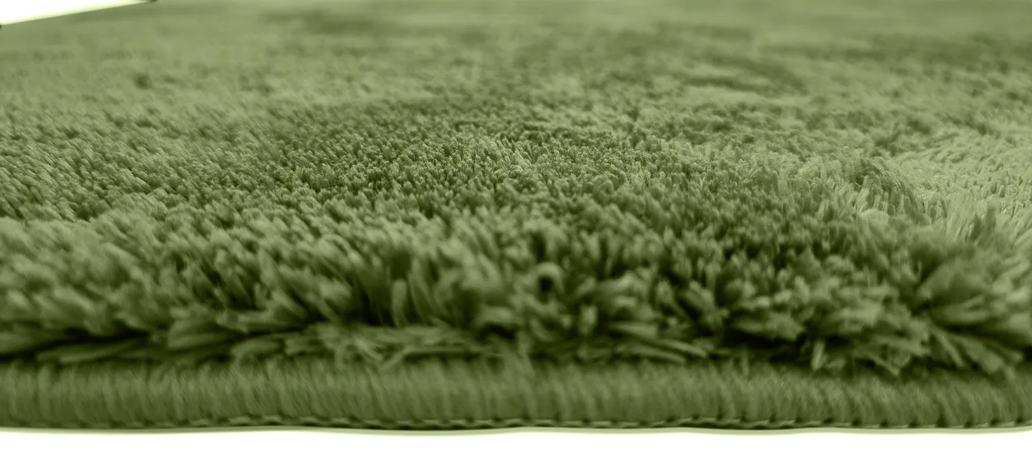 Tapis à poils longs - Aranga Super Soft Fur (vert olive)