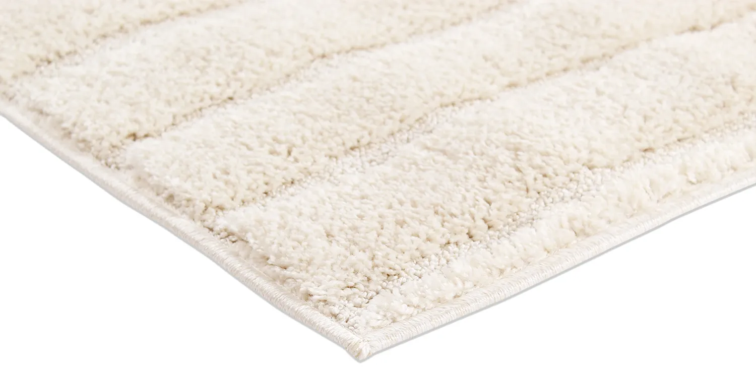 Tapis à poils longs - Elvira (blanc cassé)