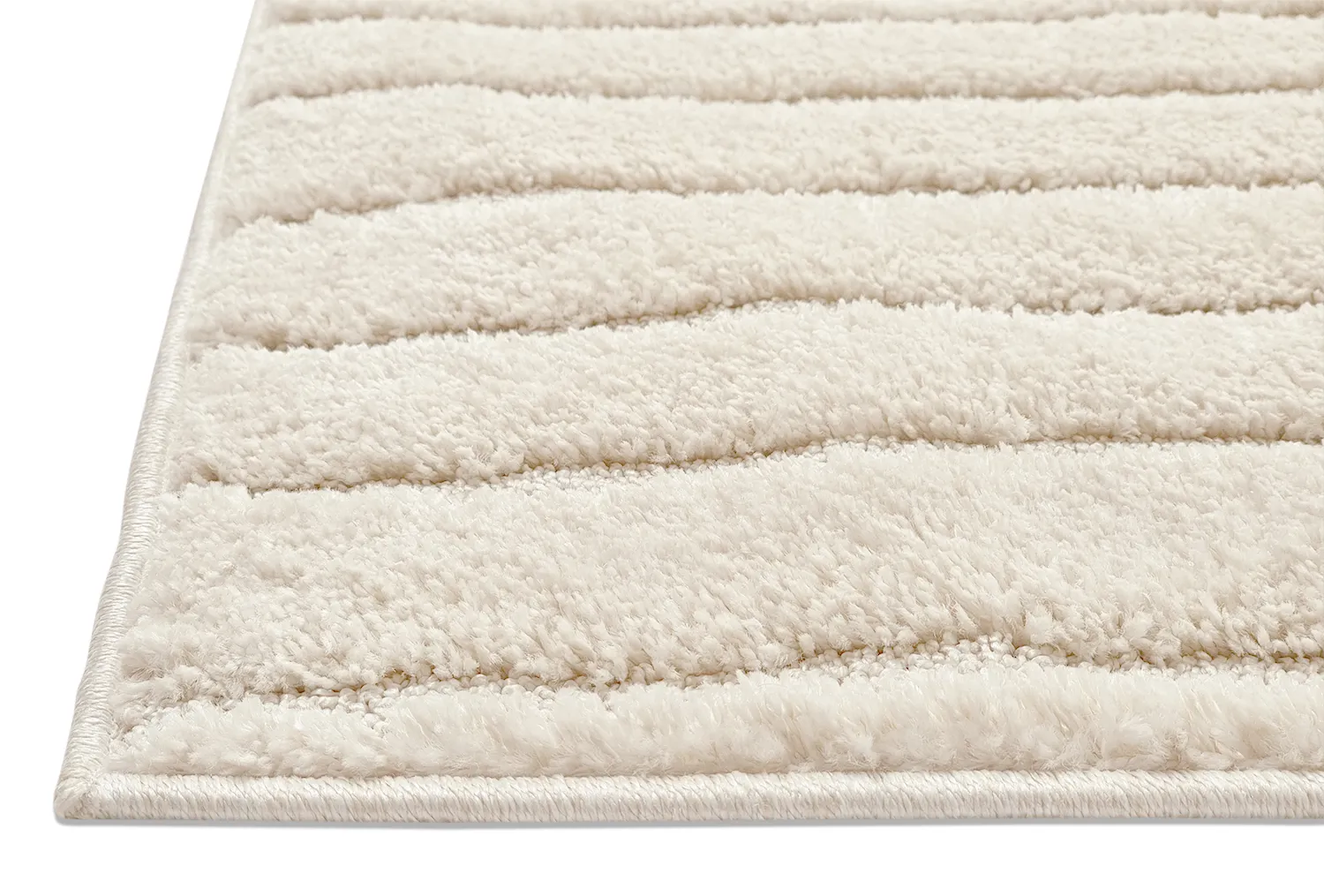 Tapis à poils longs - Elvira (blanc cassé)