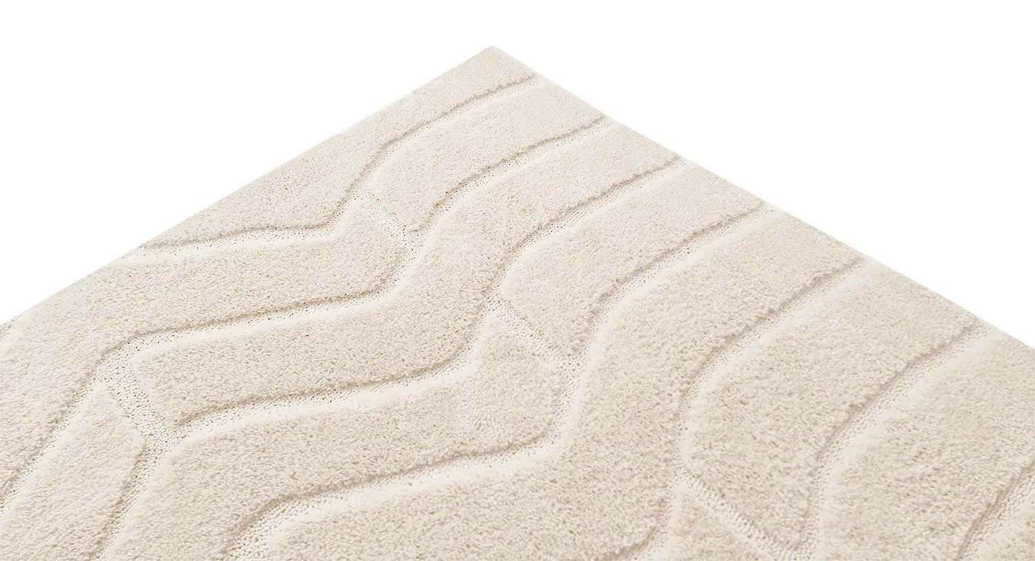 Tapis moelleux - Ottoline (blanc cassé)