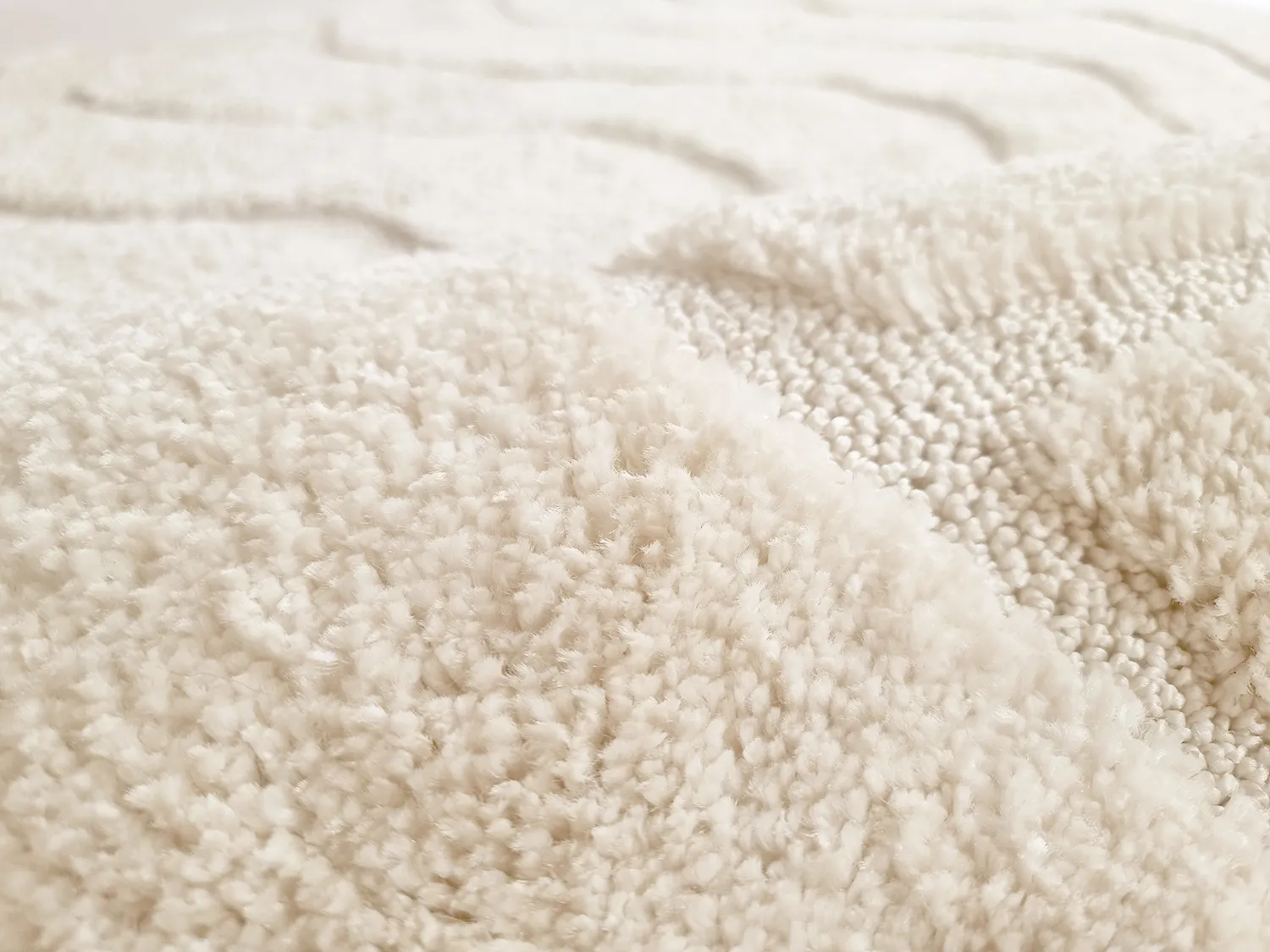 Tapis moelleux - Ottoline (blanc cassé)