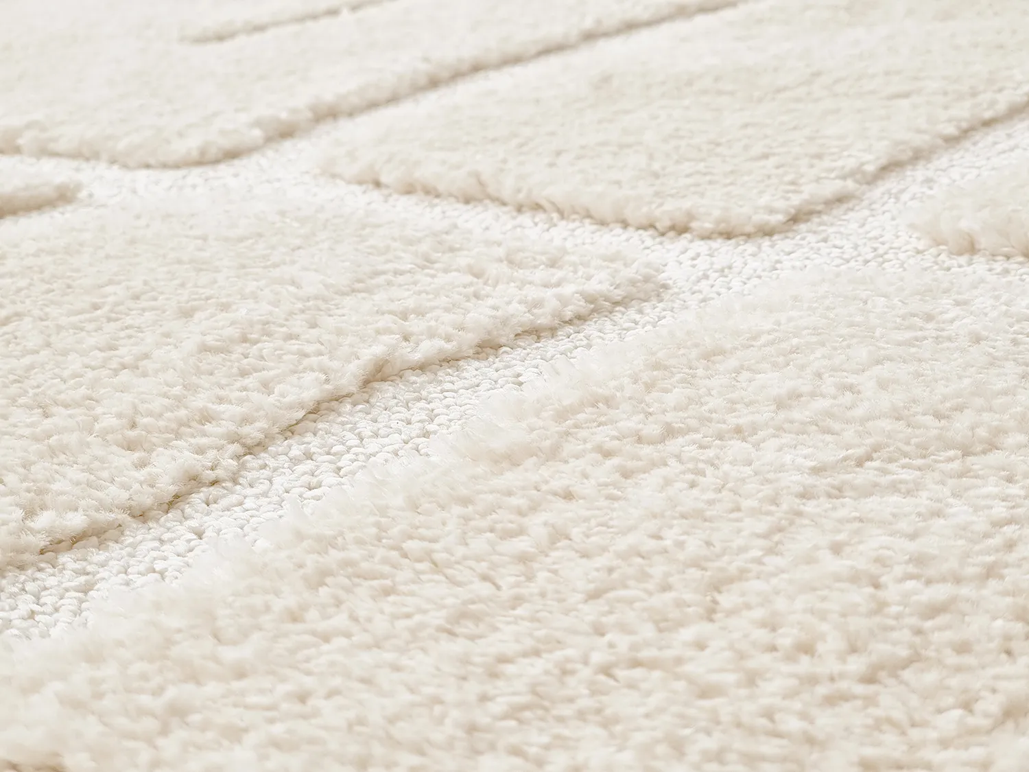 Tapis moelleux - Tillie (blanc cassé)
