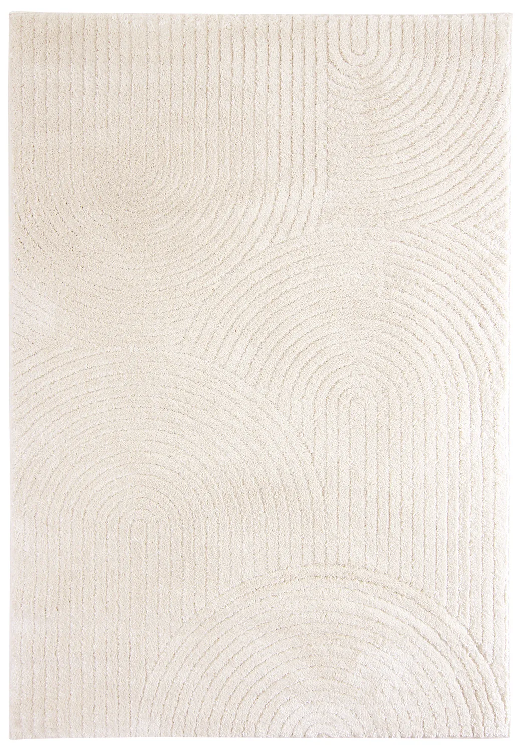 Tapis à poils longs - Tove (blanc cassé)