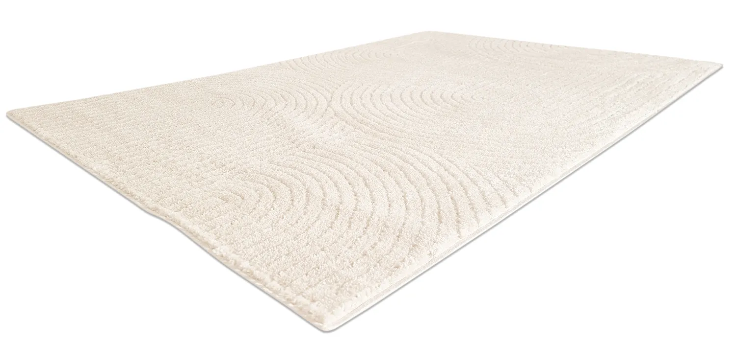 Tapis à poils longs - Tove (blanc cassé)