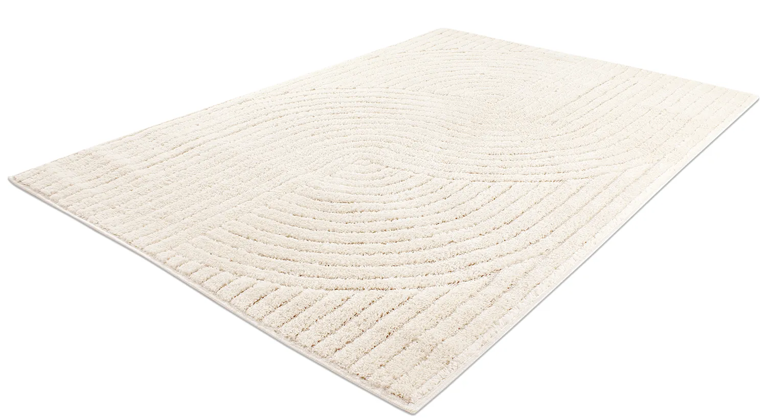 Tapis à poils longs - Wendy (blanc cassé)