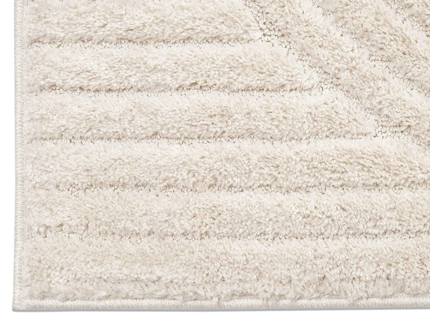 Tapis à poils longs - Wendy (blanc cassé)