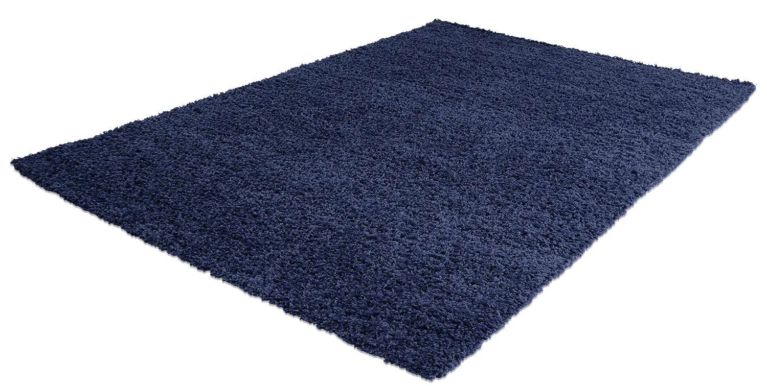 Tapis moelleux - Zoe (bleu foncé)