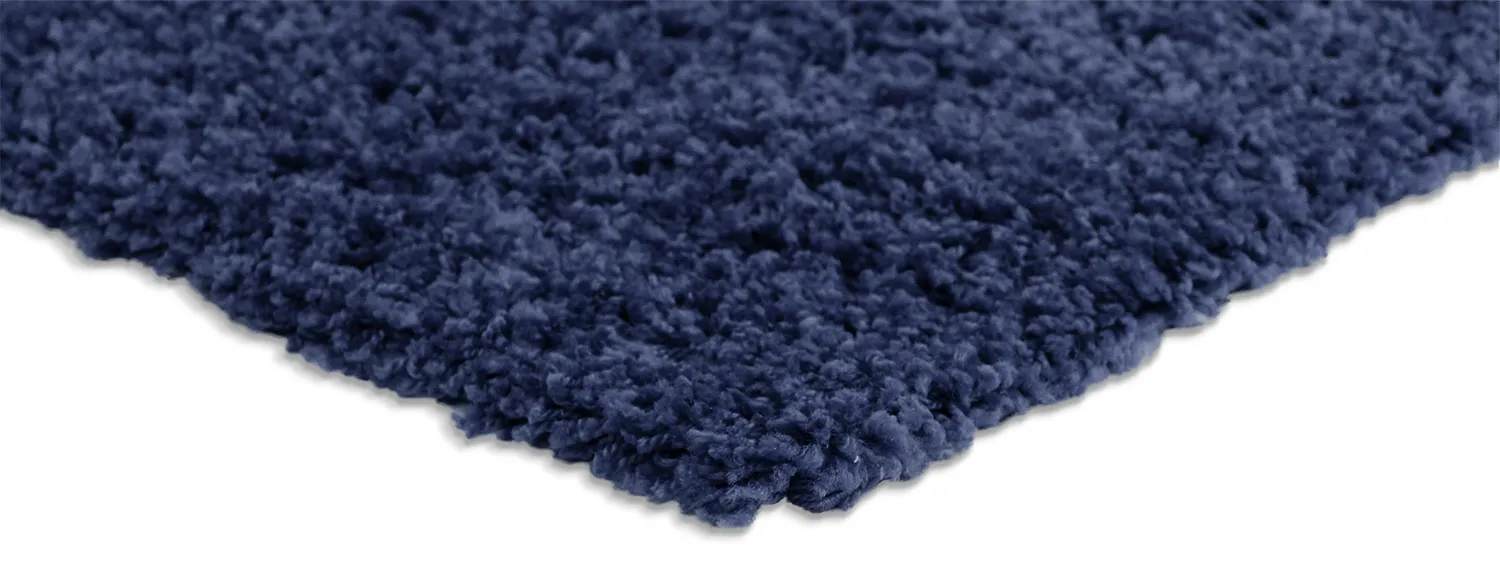 Tapis moelleux - Zoe (bleu foncé)
