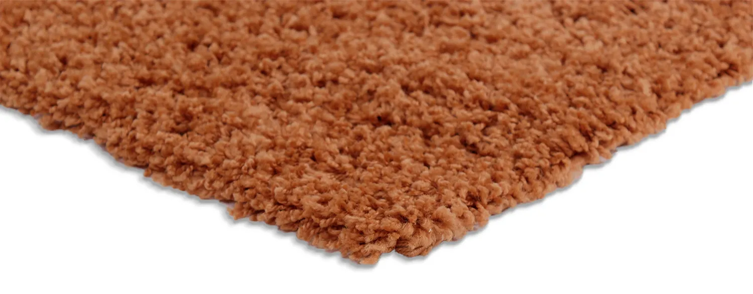 Tapis moelleux - Zoe (terracotta)