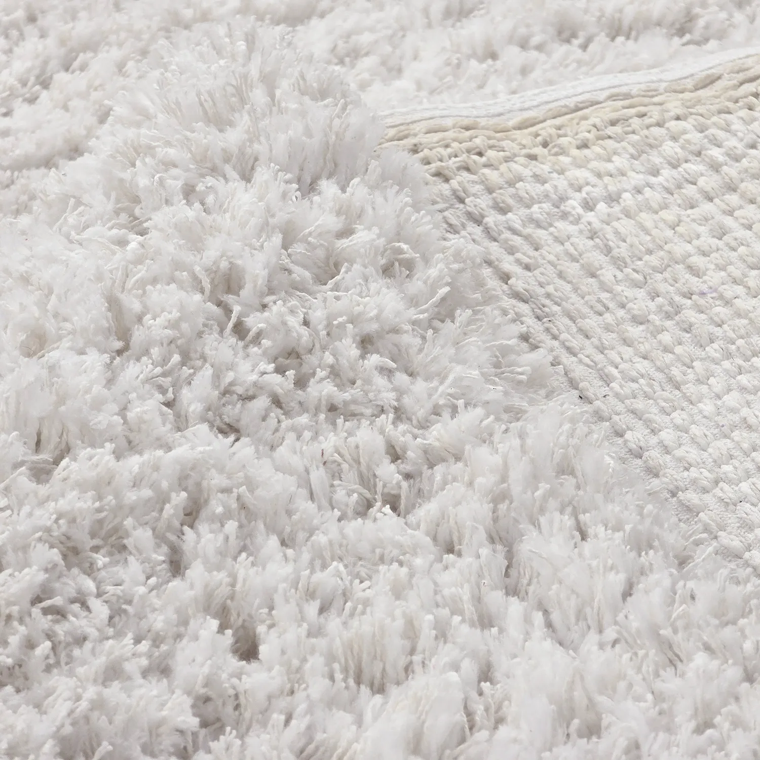 Tapis shaggy - Combarro Solid Cotton Shaggy (crème)