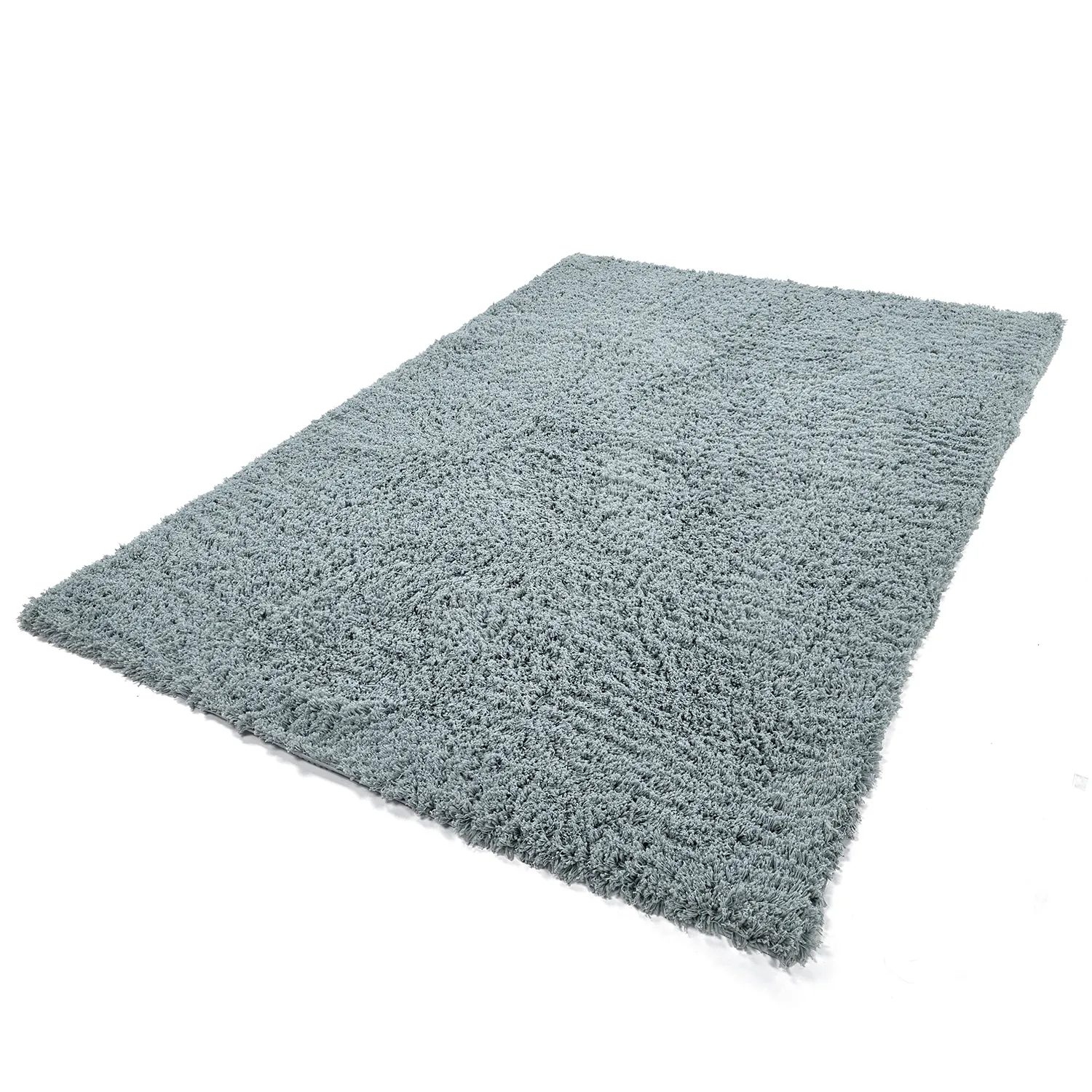 Tapis shaggy - Combarro Solid Cotton Shaggy (bleu clair)