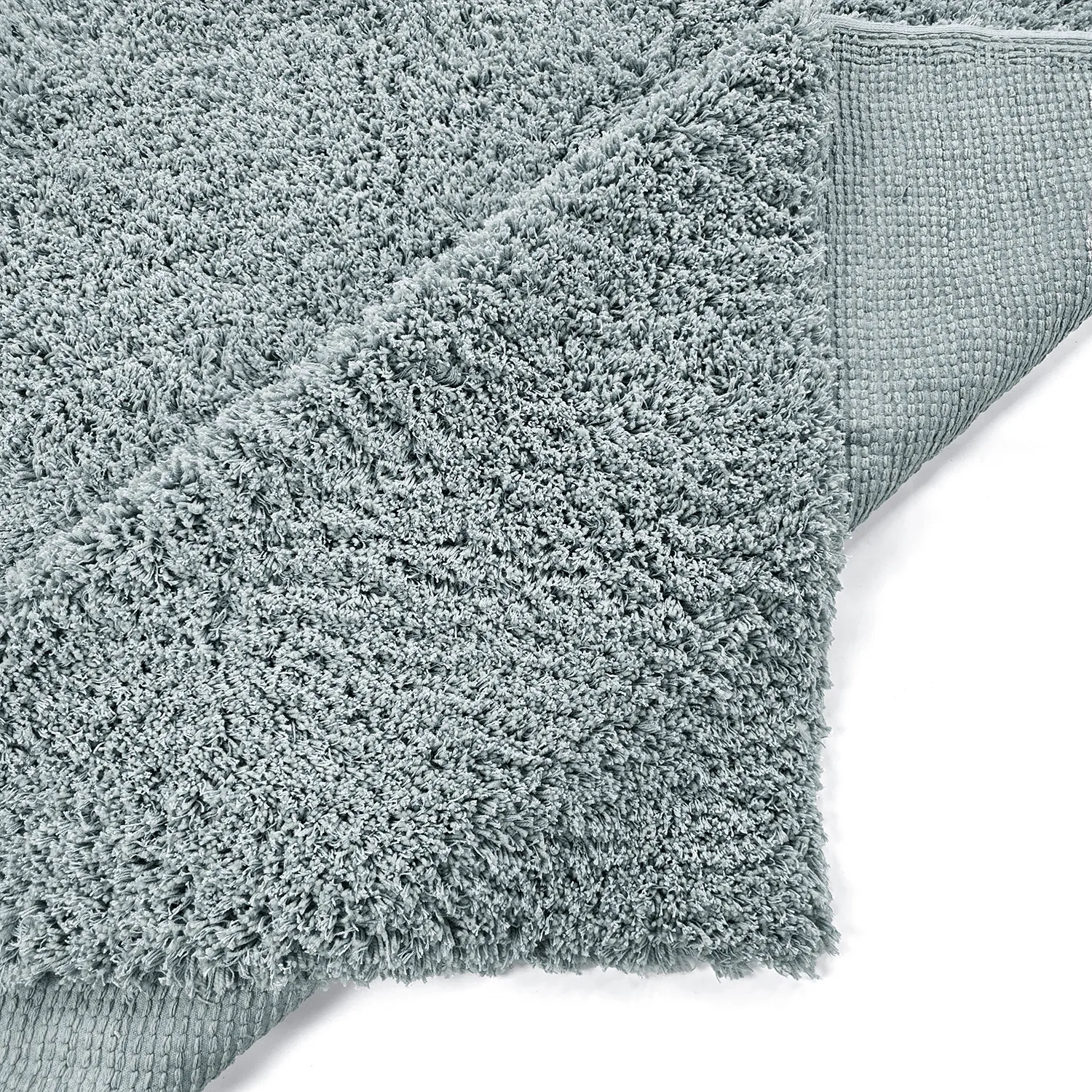 Tapis shaggy - Combarro Solid Cotton Shaggy (bleu clair)
