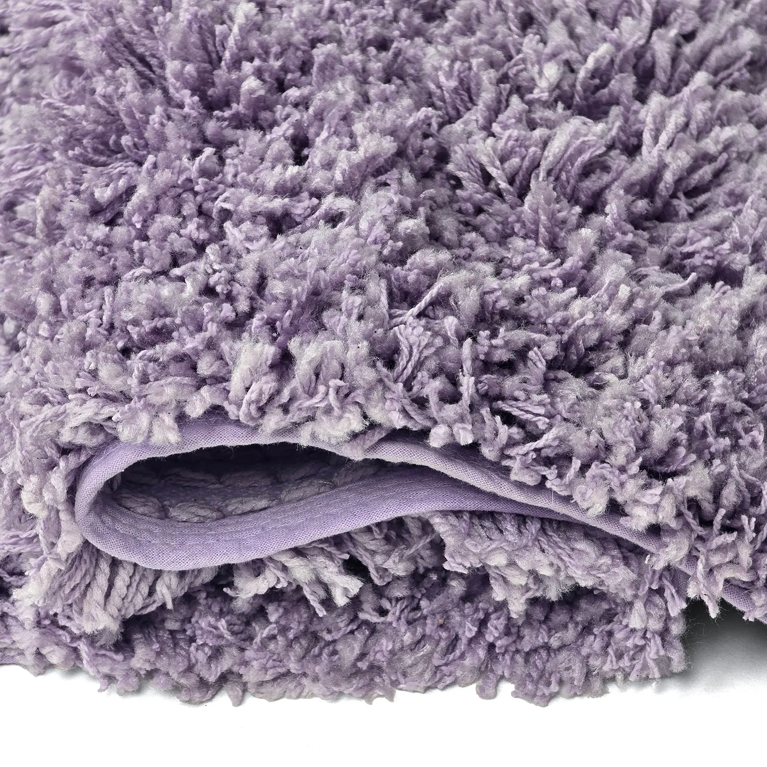 Tapis shaggy - Combarro Solid Cotton Shaggy (violet clair)