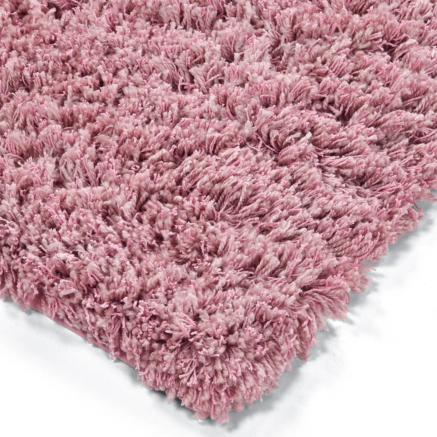 Tapis shaggy - Combarro Solid Cotton Shaggy (rose clair)