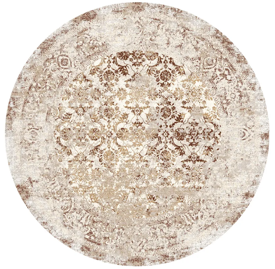 Tapis rond - Denizli (beige)