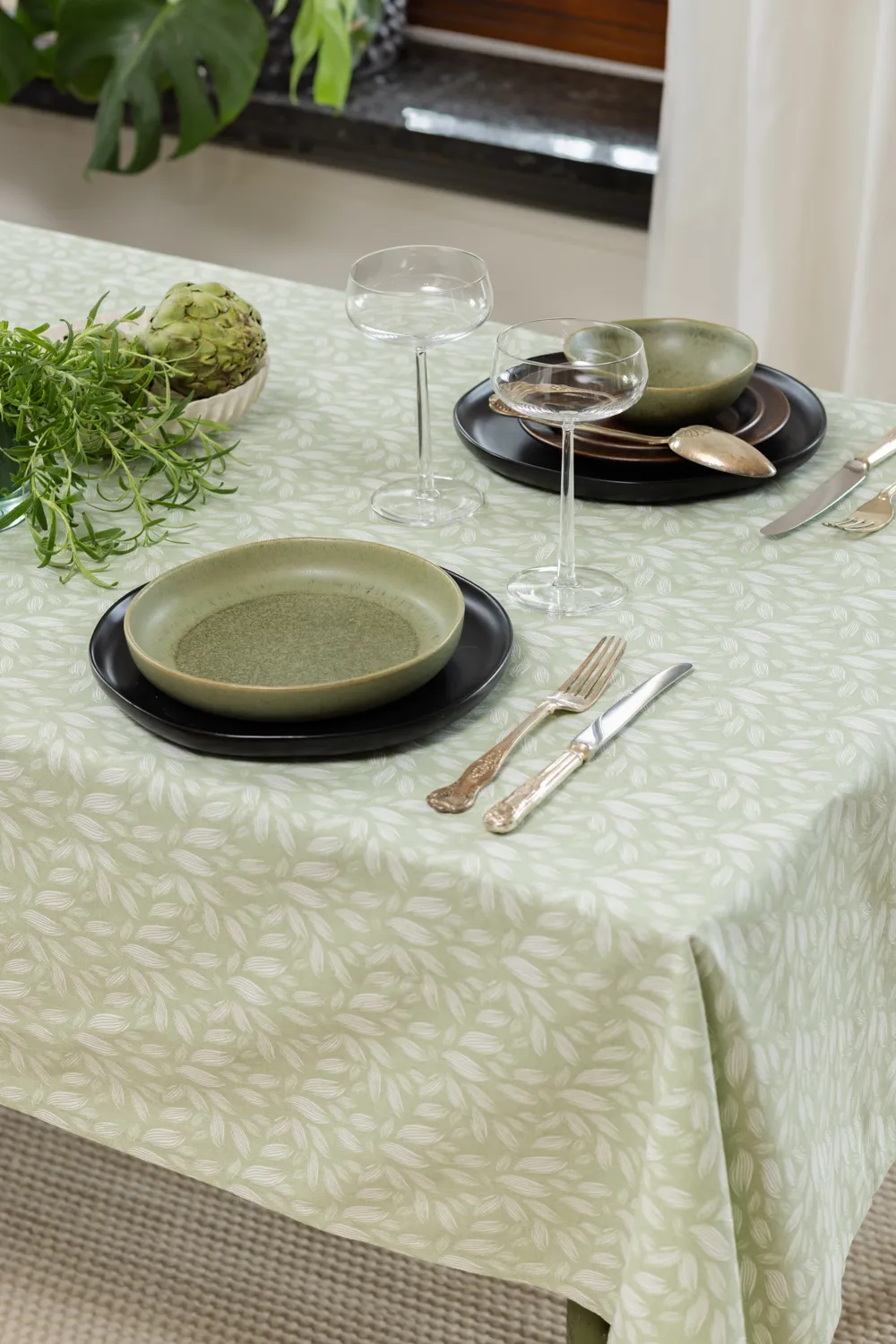 Nappe en coton Satu (vert)