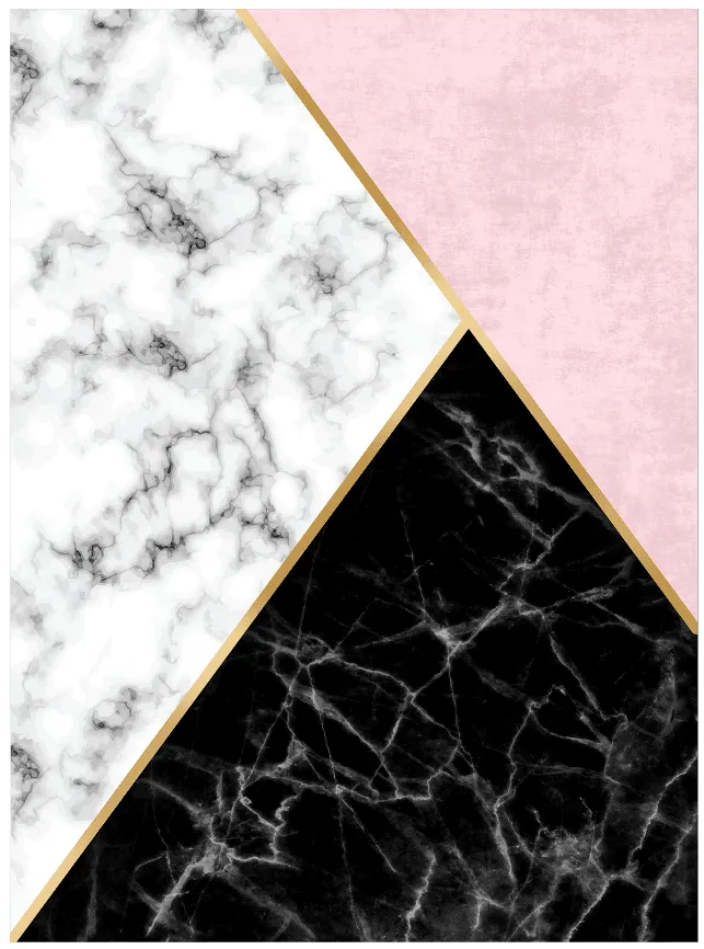 Tapis Wilton - Savino (noir/blanc/rose)