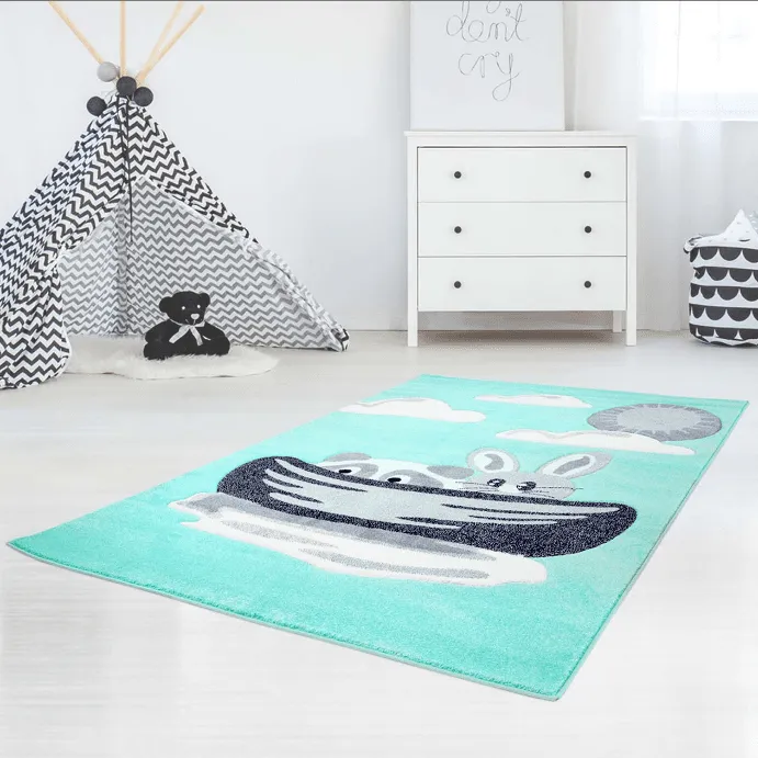 Tapis enfant - Bueno Bunny (turquoise)