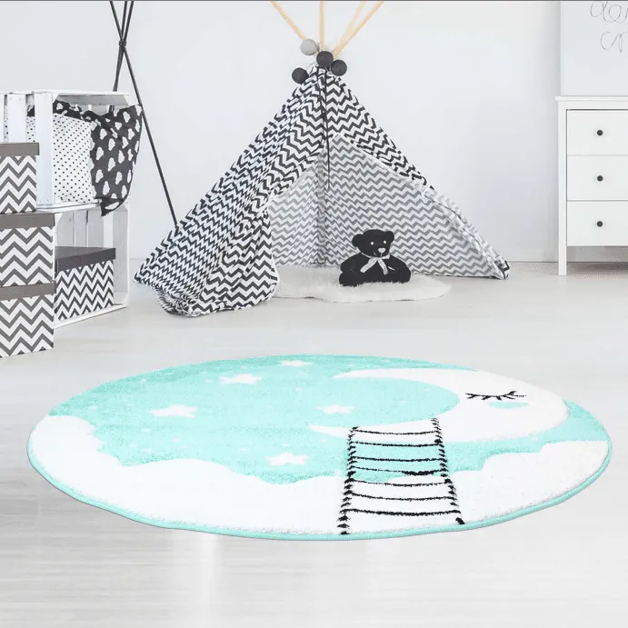 Tapis pour enfants - Bueno Moon (turquoise)