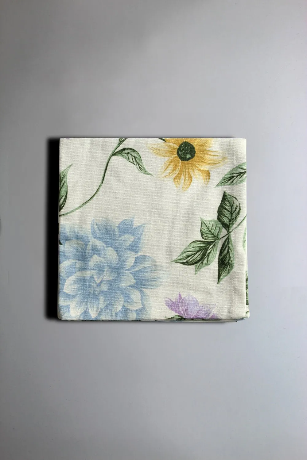 Serviettes de table en tissu - lot de 4 Dahlia (bleu)