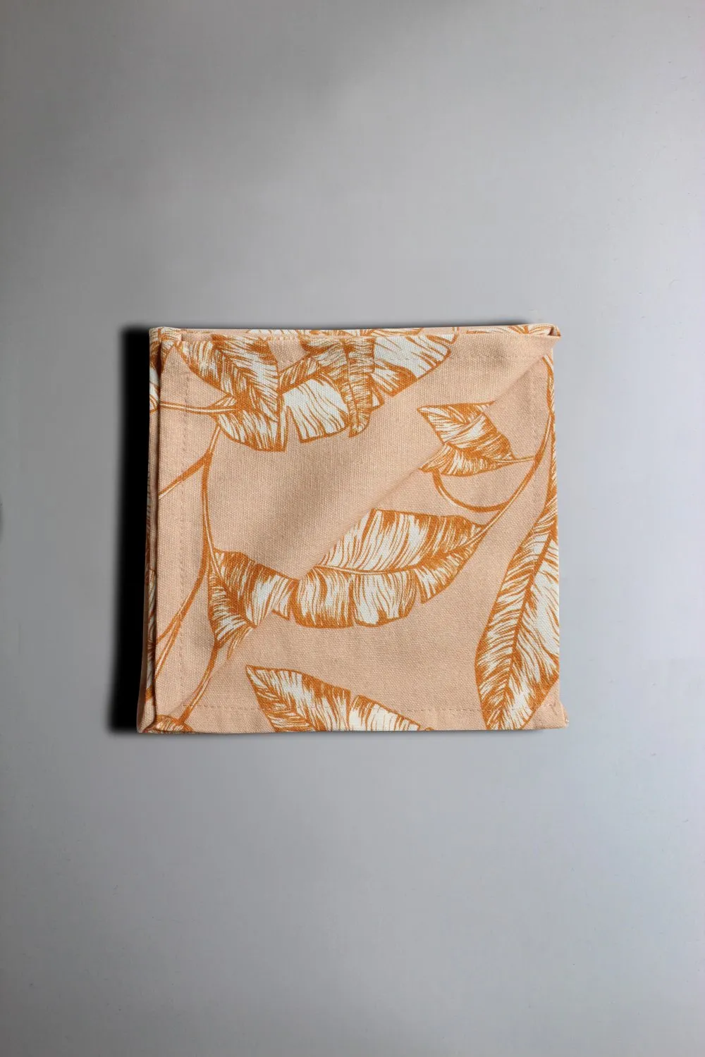 Serviettes en tissu - lot de 4 Leaves (orange)