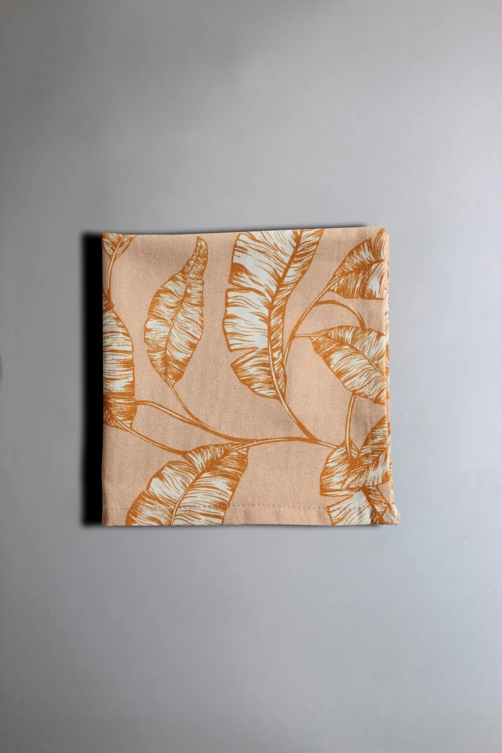 Serviettes en tissu - lot de 4 Leaves (orange)