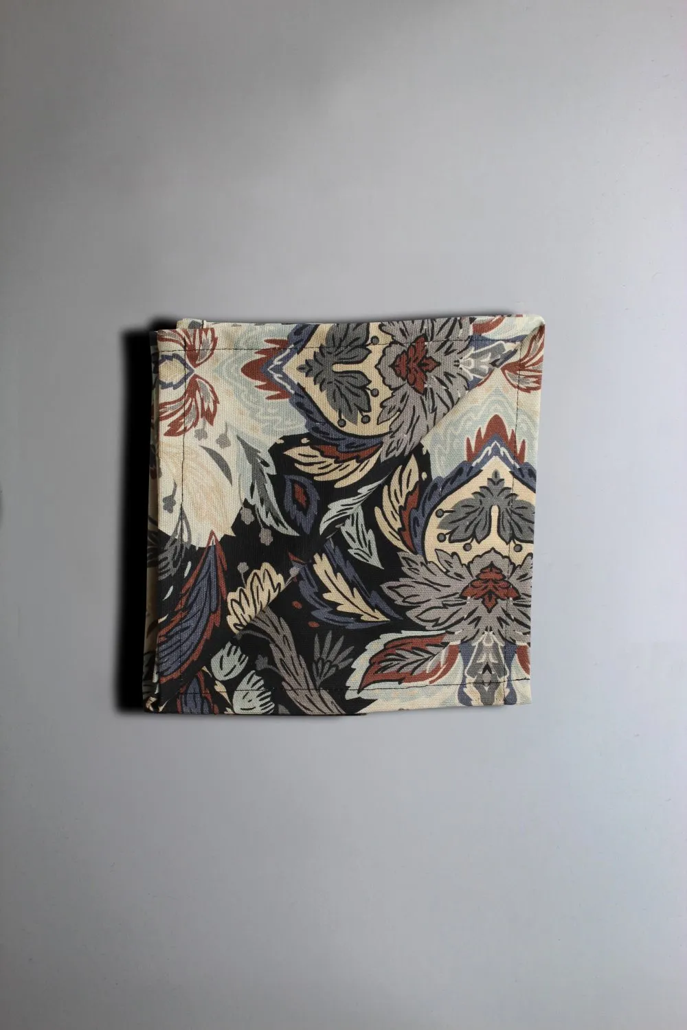 Serviettes de table en tissu - lot de 4 Paula (bleu)
