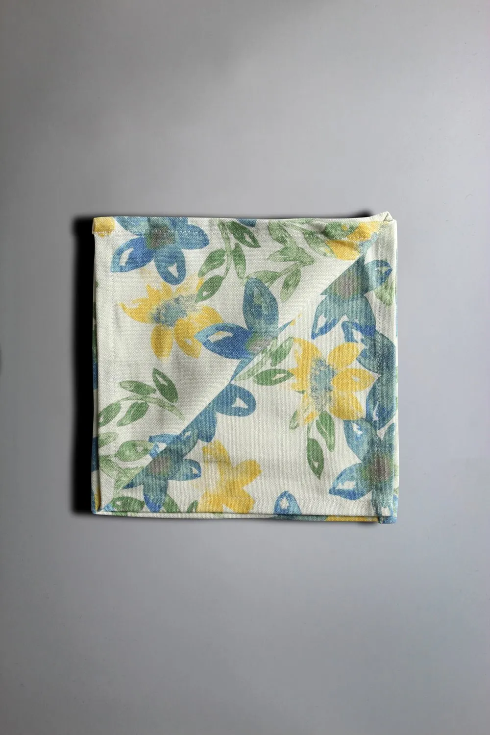 Serviettes de table en tissu - lot de 4 Petite (bleu)