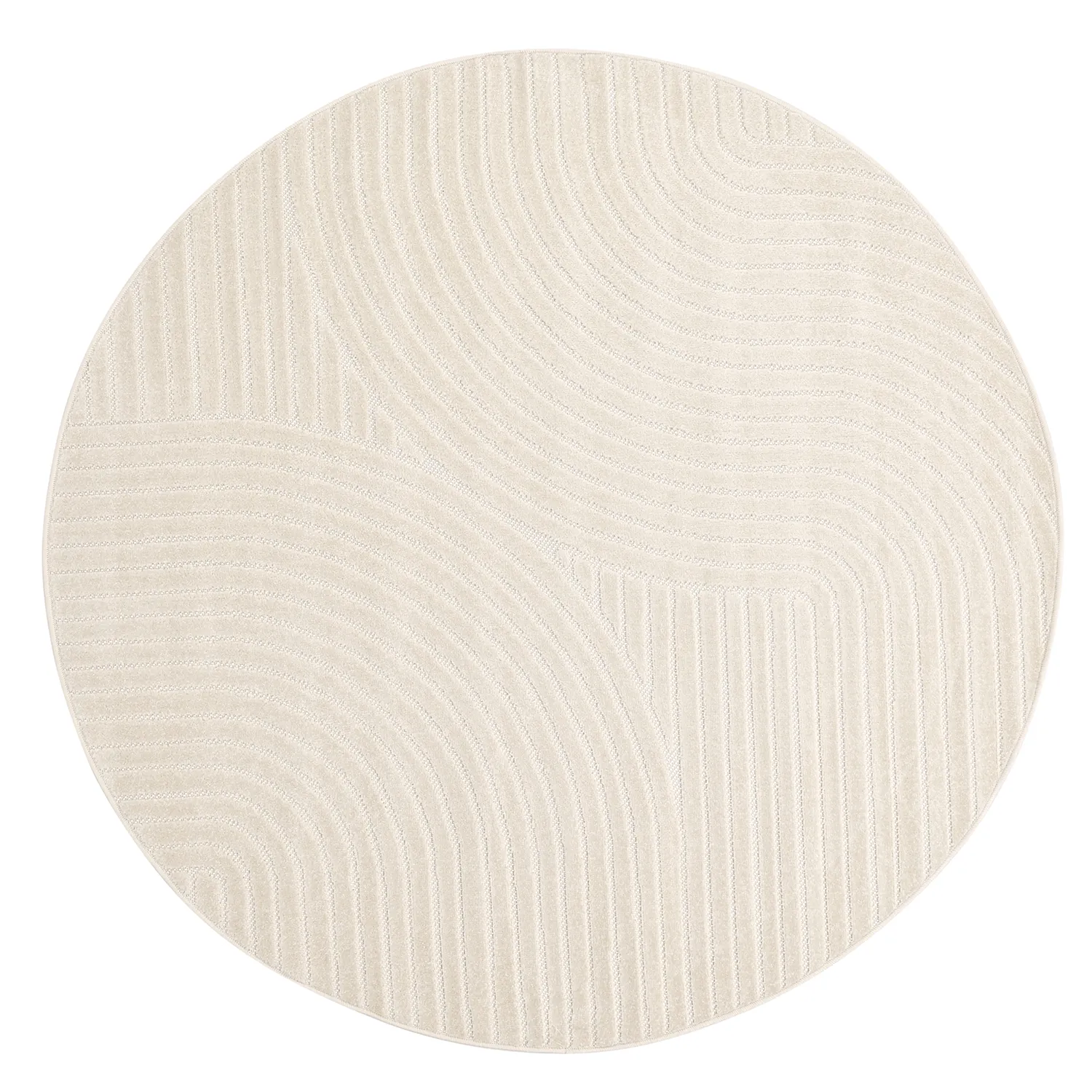 Tapis rond - Devon (crème)