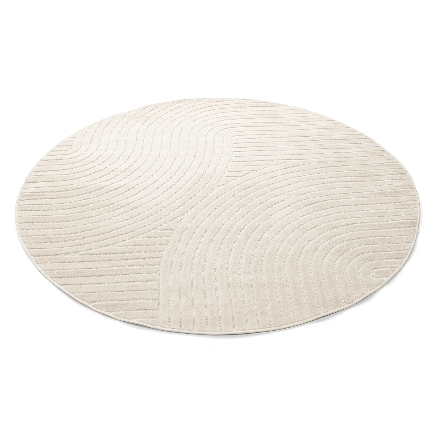 Tapis rond - Devon (crème)
