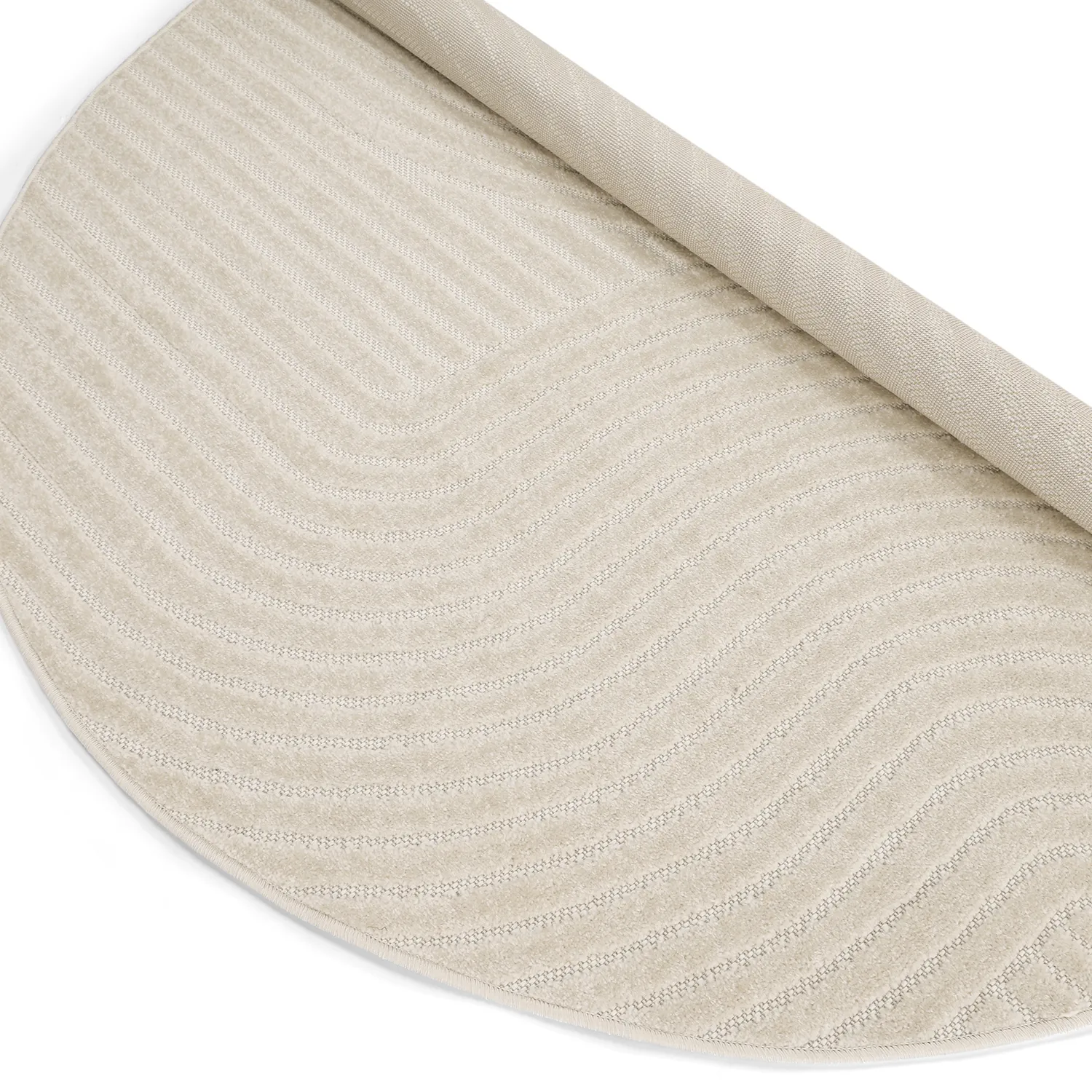 Tapis rond - Devon (crème)