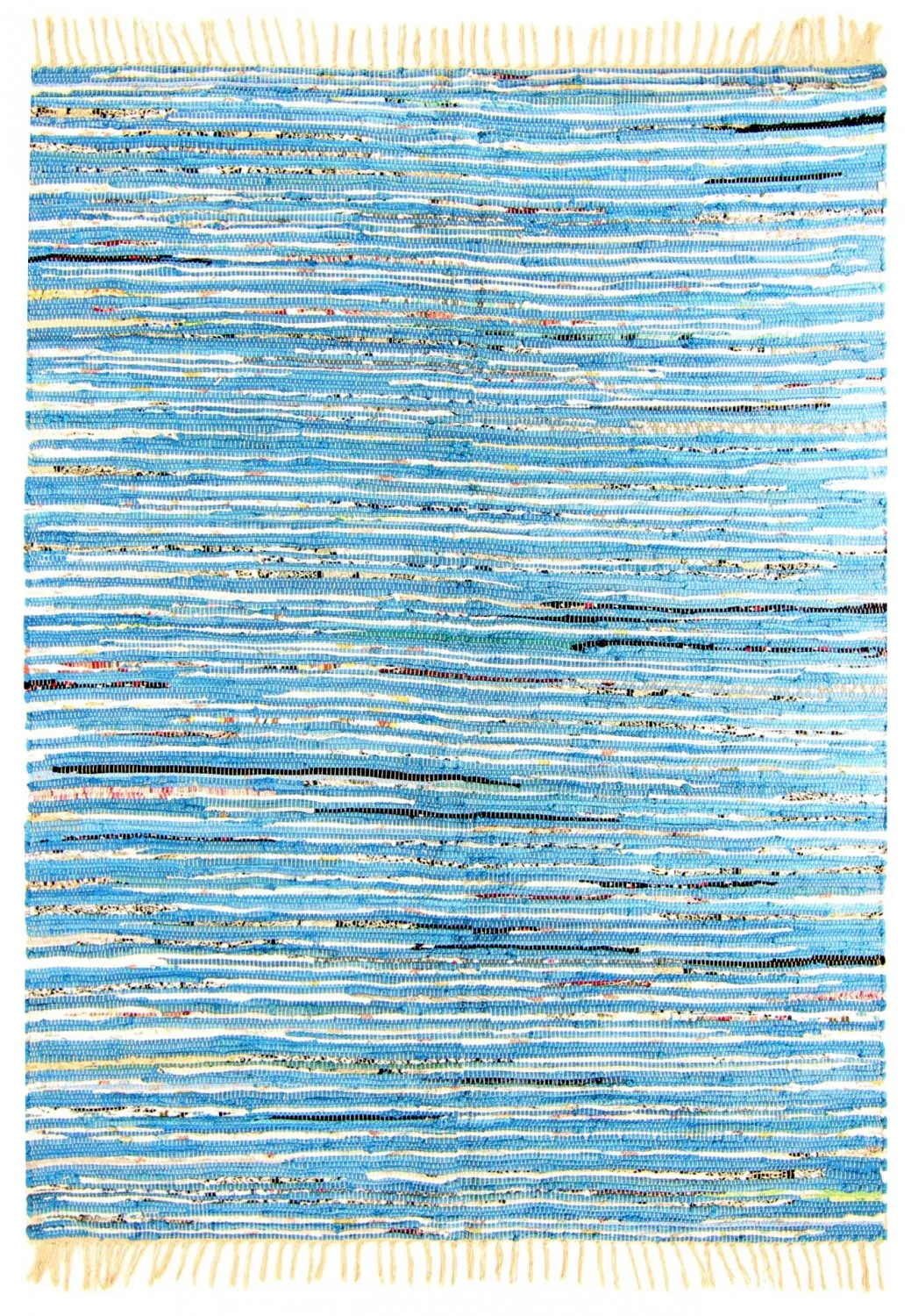 Tapis patchwork - Delhi (bleu)