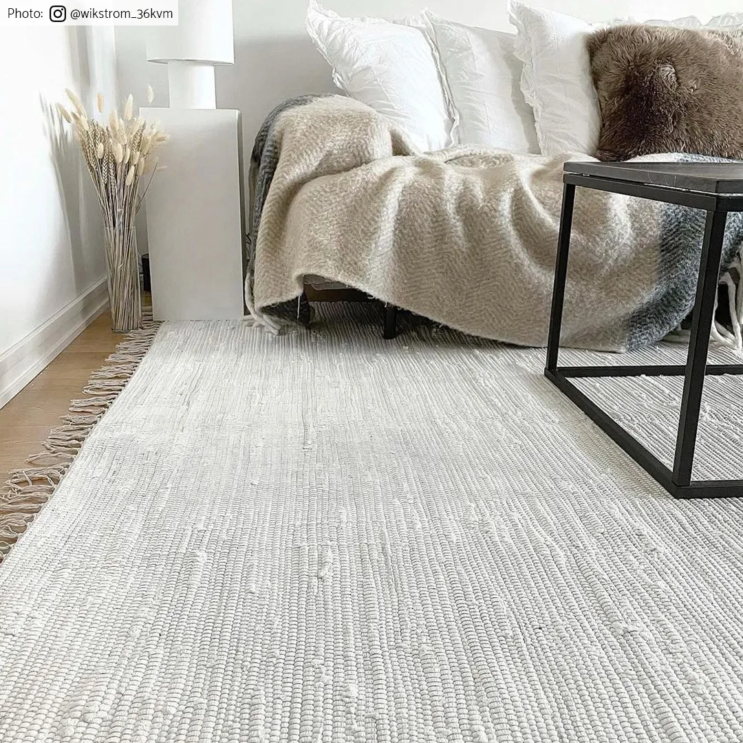 Tapis patchwork - Silje (blanc)