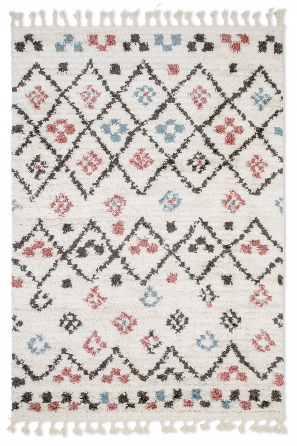 Tapis à poils longs - Siena (beige/multi)