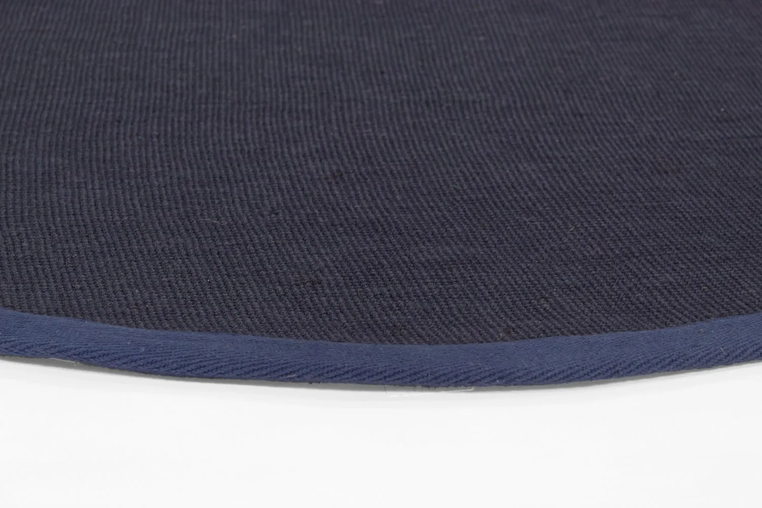 Tapis rond (sisal) - Agave (bleu foncé)