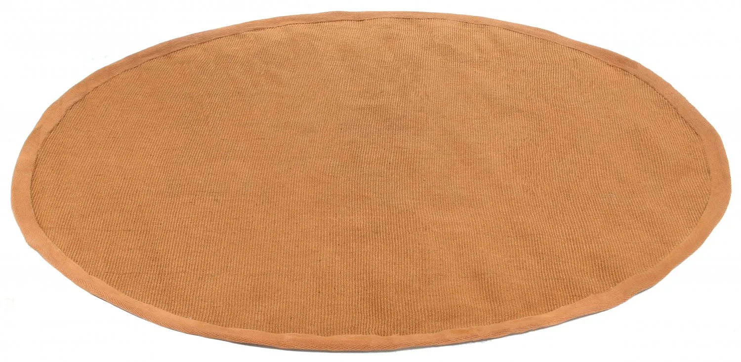 Tapis rond (sisal) - Agave (orange)