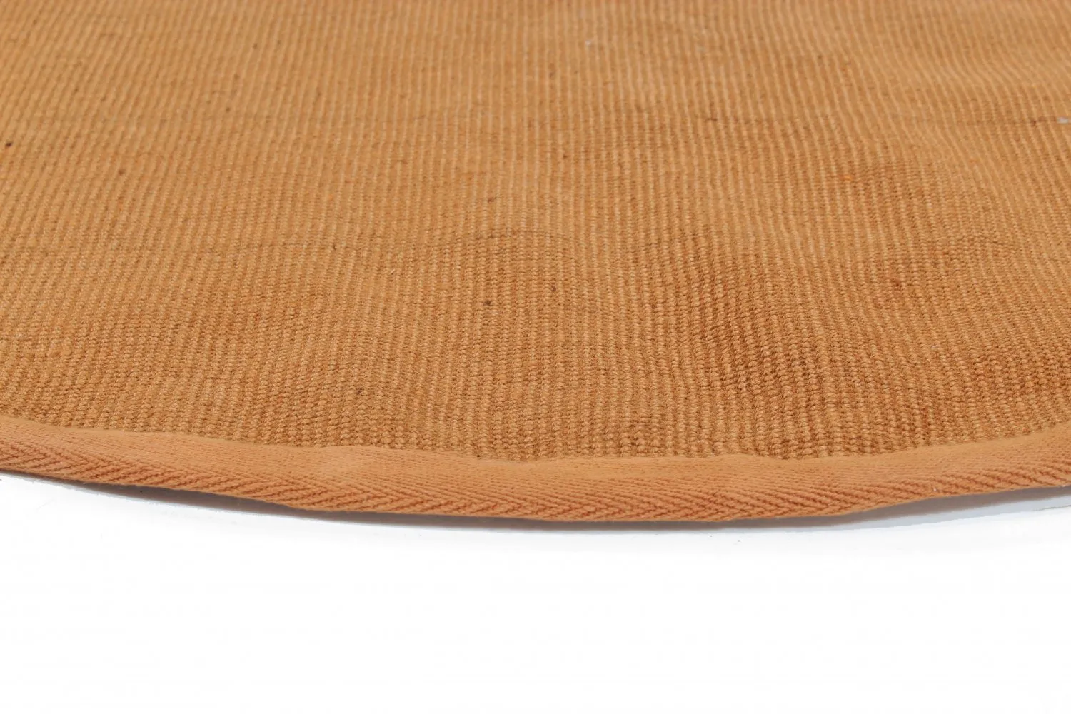 Tapis rond (sisal) - Agave (orange)
