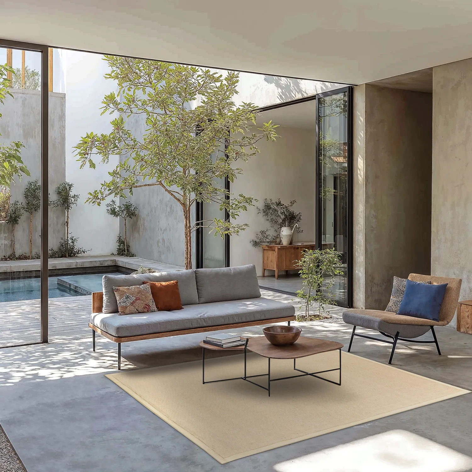 Tapis en sisal - Agave (sable)