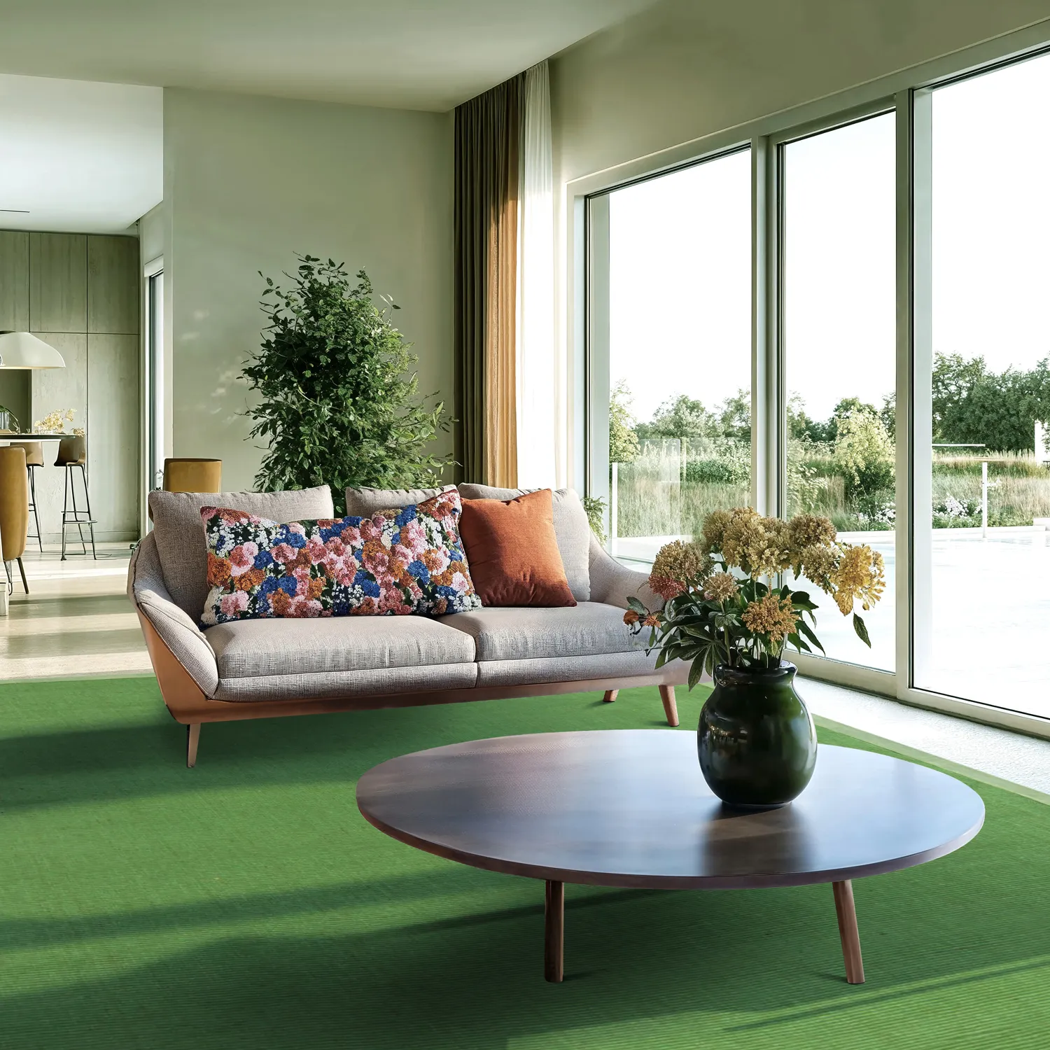 Tapis en sisal - Agave (vert)