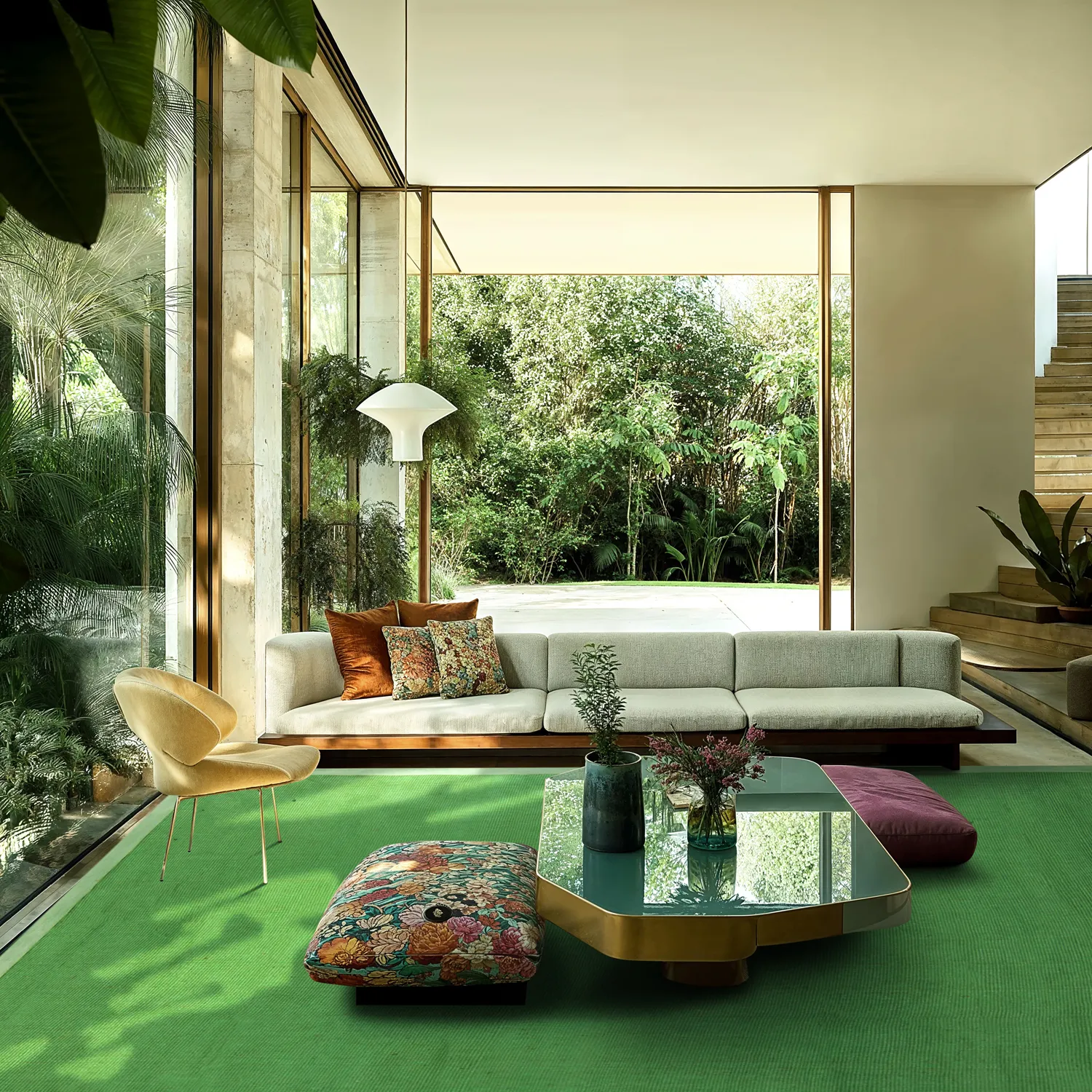Tapis en sisal - Agave (vert)